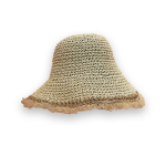 chapeau chinois deguisement Beige