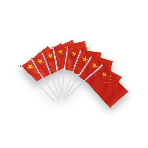 Drapeau chinois avec hampe