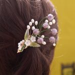 Barrette Chinoise Parsemé De Fleur