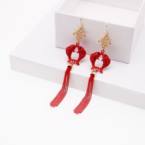 Boucles D'oreilles Poisson Chinois