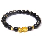 Bracelet Chinois Pixiu Obsidienne