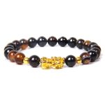 Bracelet Chinois Pixiu Agate Brune