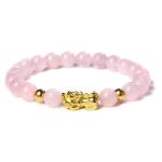 Bracelet Chinois Pixiu Quartz Rose