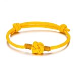 Bracelet Nœud Chinois Jaune