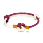 Bracelet Nœud Chinois Blanc Rose