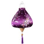 Lanterne Chinoise  en Soie Violet / 40cm