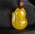 Pendentif Chinois Jade Jaune