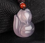 Pendentif Chinois Jade Rose