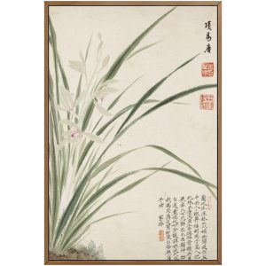 Tableau Chinois Roseaux