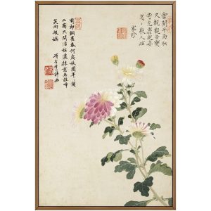 Tableau Chinois Chrysanthème