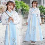 Hanfu Bleu Ciel chinois