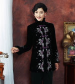 Veste Chinoise Femme Chaude noire