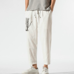 Pantalon Chinois Bambou blanc