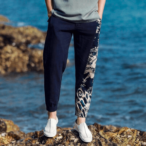 Pantalon Chinois Bleu Marine