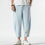 Pantalon Chinois Coton bleu