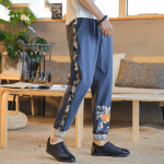 Pantalon Chinois Carpe Koï gris