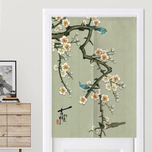 Rideaux Chinois Arbre Fleuri