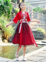 Hanfu Court rouge