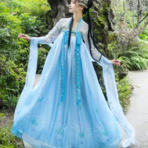 Hanfu Bleu Turquoise