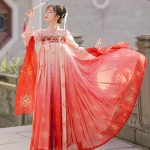 Hanfu Nuances de Rouge Tunique