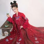 Hanfu Papillon rouge