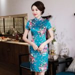 Robe à Fleurs Chinoise Chic