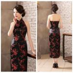 Robe Chinoise  Dos Nu Rouge et Noire / 3XL