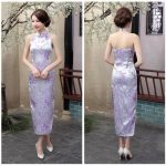 Robe Chinoise  Dos Nu Violet / S