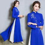 Robe Chinoise  Tunique Bleu / XL