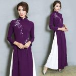 Robe Chinoise  Tunique Violet / XL