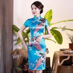 Robe Chinoise Col Mandarin Mini