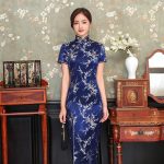 Robe Chinoise Fendue Confortable