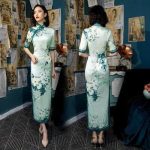 Robe d’Hôtesse Chinoise Bleu / S