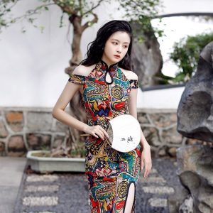 Robe De Bal Chinoise Qipao