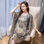 Robe De Chambre Chinoise Imprimé Oriental Polyester