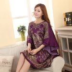 Robe De Chambre Chinoise Femme Légère Confortable Violette