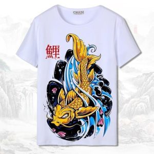 T-shirt Chinois  Poisson Doré 4XL