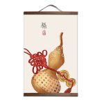 Tableau Chinois Décoration Décoration Murale Bambou Coton À Suspendre