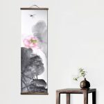 Tableau Zen Chinois Toile De Coton Peinte Objet Décoratif