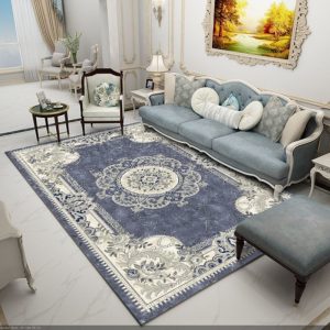 Tapis Chinois Ancien Bleu