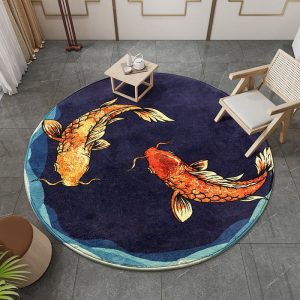 Tapis Chinois Rond En Laine