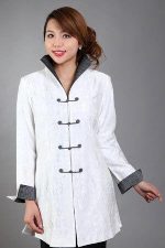 Veste Chinoise Femme Blanche