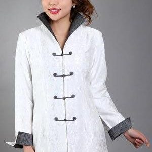 Veste Chinoise Femme Blanche