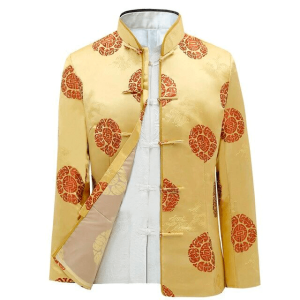 Veste Chinoise Homme  Jaune 2XL